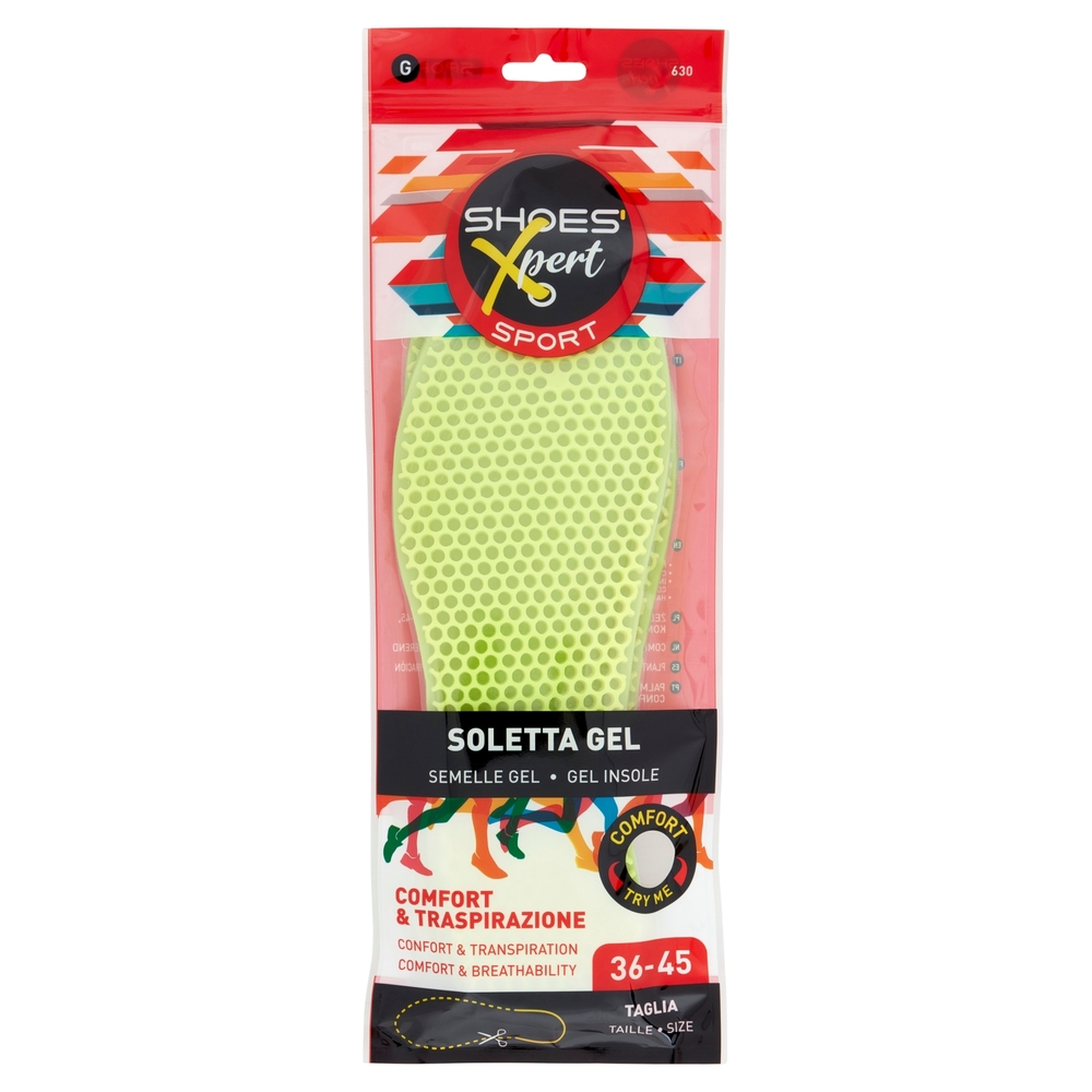 Shoes'Xpert Sport Soletta Gel Taglia 36-45